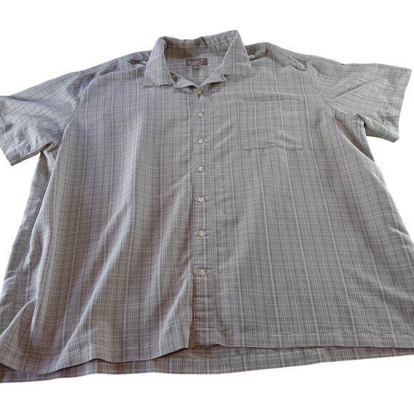 Foundry Plaid Short Sleeve Button Up Shirt 3XL - Picture 1 of 7